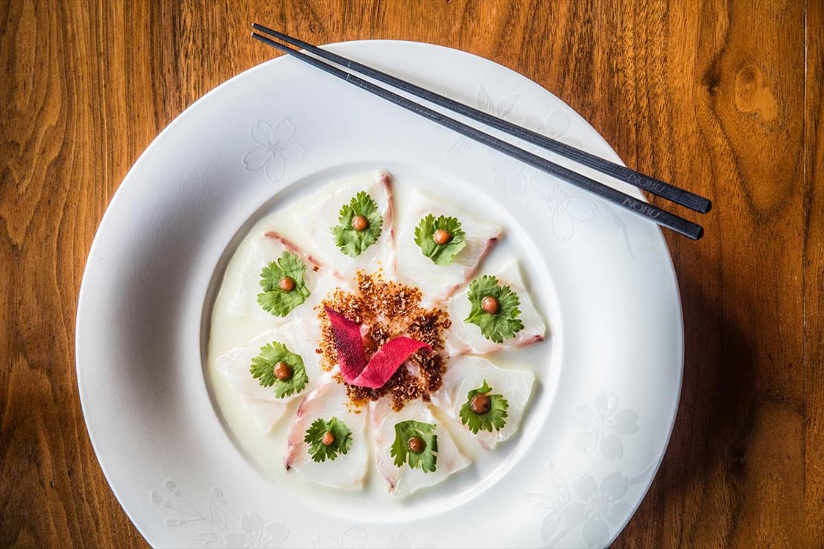 Crown Towers Sydney Hotel Ngoại thất bức ảnh A plate of fish sashimi